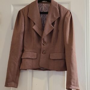 Women's Brown Blazer Jacket